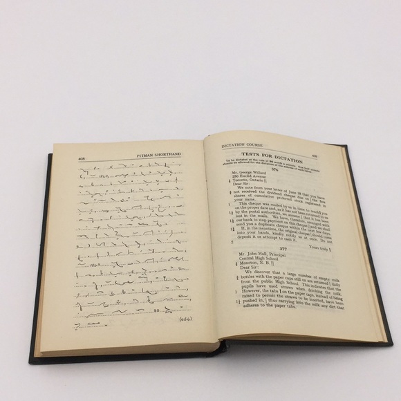 Vintage Pitman Shorthand Dictation Course Textbook Hardcover - Picture 11 of 11